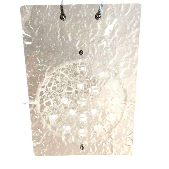 Clear Acrylic Wall Planter With White Basket For Orchids & Ferns - Picture 2 of 8